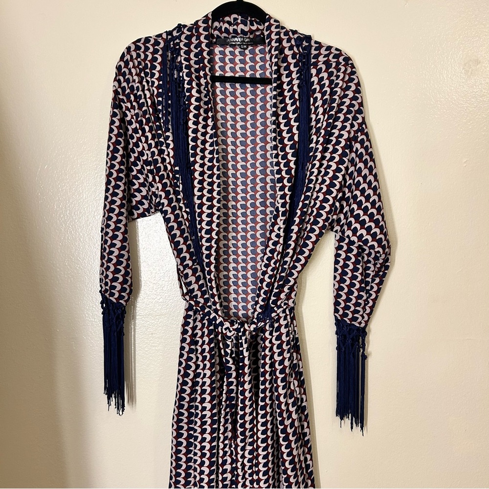 Chic Jennafer Grace Fringe Kimono